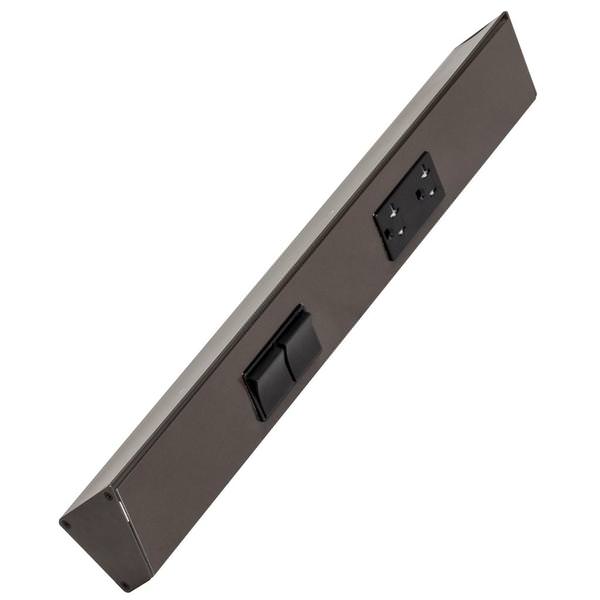 18" 20 amp 120 volt Bronze 2 Single Pole Switch/Receptacle Combination Power Strip